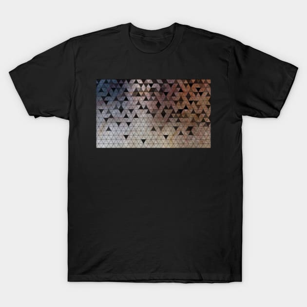 Geometric shapes and marble triangles T-Shirt by Quentin1984